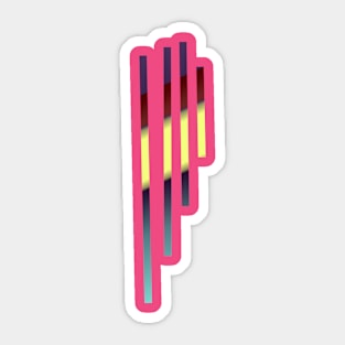 Stripes Modern Art Design Sticker